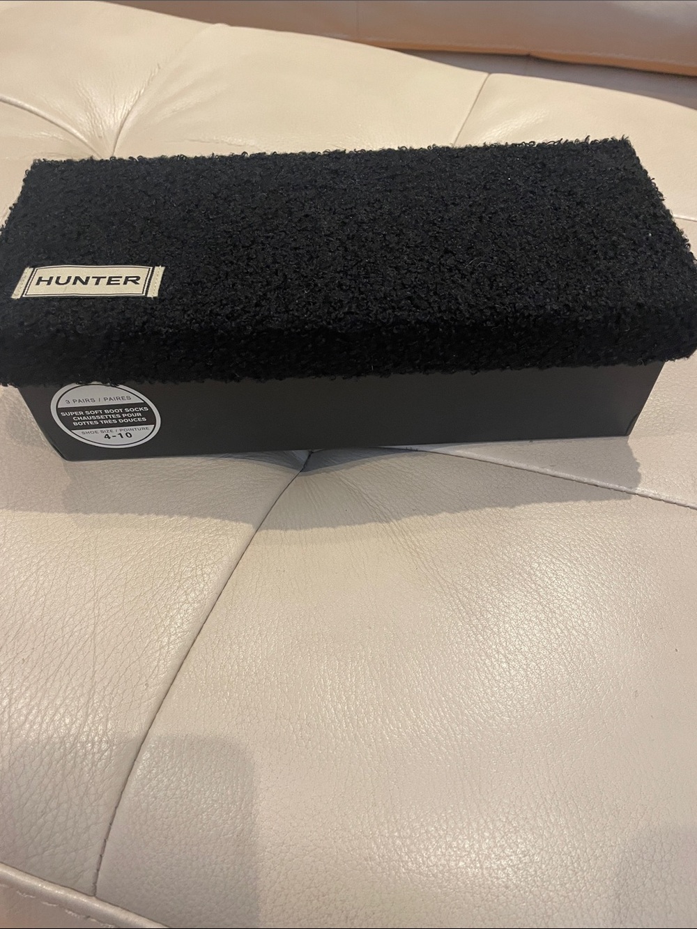 Hunter Women’s Socks Accessory Box with Textured Lid